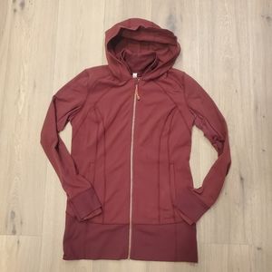 Wine Lululemon Radiant Hoodie Jacket Size 12